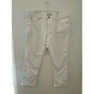 NWT Jos. A. Bank Men's White Straight Jeans Size 40x30 Tailored Fit